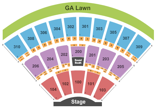 Frost Amphitheater Seating Chart