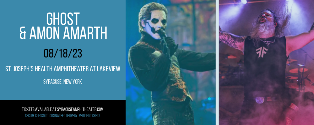 Ghost & Amon Amarth at Lakeview Amphitheater tickets Ghost & Amon Amarth at Lakeview Amphitheater