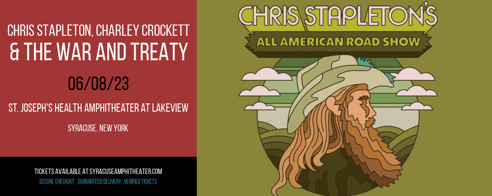 Chris Stapleton, Charley Crockett & The War and Treaty at Lakeview Amphitheater tickets Chris Stapleton, Charley Crockett & The War and Treaty at Lakeview Amphitheater