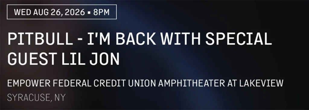 Pitbull & Lil Jon at Empower Federal Credit Union Amphitheater at Lakeview